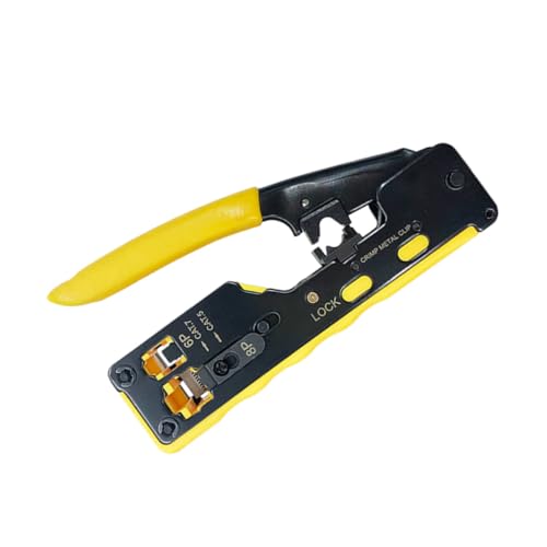 Hohopeti Passgenaue Netzwerkkabelzange mit Durchgangsloch Ratschenfunktion und Crimpung für Robuste Crimpzange mit Kabelabisolierer und Pvc griff für Präzise Ethernetinstallation Hohopeti Passgenaue Netzwerkkabelzange mit Durchgangsloch Ratschenfunktion und Crimpung für Robuste Crimpzange mit Kabelabisolierer und Pvc griff für Präzise Ethernetinstallation von Hohopeti