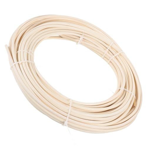 Hohopeti Rattan Cane Flechtmaterial Rund Naturfarben Stuhl Reparaturmaterial Multifunktionales DIY Zubehör für Rattanmöbel Korb und Gartenmöbel Ersatzteile von Hohopeti