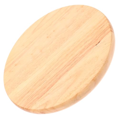 Hohopeti Runder Sitz aus Massivem Holz Langlebiger Ersatz stuhlsitz Kratzfest Stilvolle Holzmaserung Einfacher Zusammenbau Komfortable Runde Sitzfläche für Barhocker und Gartenstühle von Hohopeti