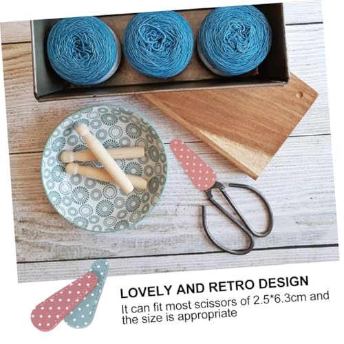 Hohopeti Scheren Schutz Hülle aus PU Leder Bunte Scherenabdeckung Leicht Tragbar Langlebig für Stickscheren Manikürescheren Nähzubehör Hohopeti Scheren Schutz Hülle aus PU Leder Bunte Scherenabdeckung Leicht Tragbar Langlebig für Stickscheren Manikürescheren Nähzubehör von Hohopeti