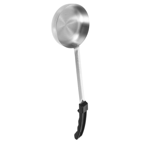 Hohopeti Schöpfkelle mit Flachem Boden Portionierlöffel aus Edelstahl Hitzebeständig Ergonomischer Griff zum Servieren von Pizzasauce Tomatensauce und Suppen Hohopeti Schöpfkelle mit Flachem Boden Portionierlöffel aus Edelstahl Hitzebeständig Ergonomischer Griff zum Servieren von Pizzasauce Tomatensauce und Suppen von Hohopeti