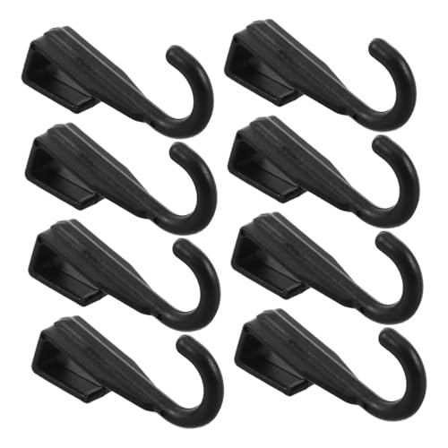 Hohopeti Schwarzer Vielseitiger Kunststoff haken für Quadratische Rohre Platzsparender Türhaken Multifunktional für Küche Bad Büro und Mikrowellenständer Hohopeti Schwarzer Vielseitiger Kunststoff haken für Quadratische Rohre Platzsparender Türhaken Multifunktional für Küche Bad Büro und Mikrowellenständer von Hohopeti