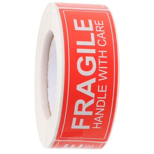 Hohopeti Selbstklebende Versandaufkleber Fragile Handle With Care Warnetiketten Verpackungsetiketten für Versandverpackungen Warnaufkleber Versand Pakete Hohopeti Selbstklebende Versandaufkleber Fragile Handle With Care Warnetiketten Verpackungsetiketten für Versandverpackungen Warnaufkleber Versand Pakete von Hohopeti