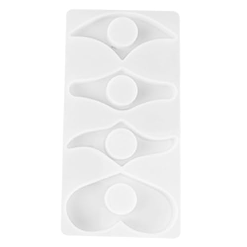 Hohopeti Silikonform Lesezeichen Gießform Flexibel Langlebig für DIY Buchseitenhalter Daumenring Geeignet für Epoxidharz UV harz Kerzen Wachs Basteln mit Trockenblumen Glitzer von Hohopeti