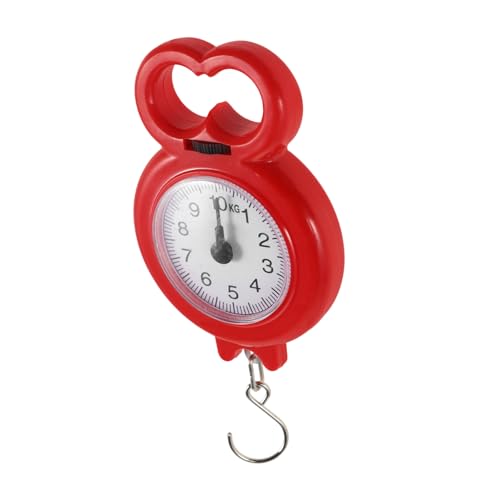 Hohopeti Tragbare Federwaage Handwaage mit Haken Gepäckwaage für Präzise Gewichtsmessung Vielseitig Einsetzbar Reise Koffergewicht Bestimmung in Modischem Rot Hohopeti Tragbare Federwaage Handwaage mit Haken Gepäckwaage für Präzise Gewichtsmessung Vielseitig Einsetzbar Reise Koffergewicht Bestimmung in Modischem Rot von Hohopeti