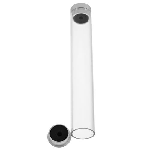Hohopeti Transparente Pinzetten Aufbewahrungsbox aus Kunststoff mit Deckel Kleiner Runder Wimpernpinzette Organizer Stilvolles Kompaktes Etui für Wimpernverlängerung und Beauty Tools von Hohopeti