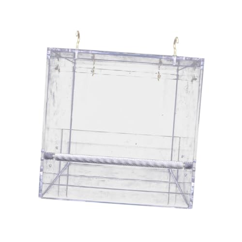 Hohopeti Transparenter Acryl Vogel futterhaus mit Extra Tiefem Futtertablett und Abflusslöchern Abnehmbar Kleine für Balkongeländer und Fenster für Wildvögel Wie Finken und Spatzen Hohopeti Transparenter Acryl Vogel futterhaus mit Extra Tiefem Futtertablett und Abflusslöchern Abnehmbar Kleine für Balkongeländer und Fenster für Wildvögel Wie Finken und Spatzen von Hohopeti