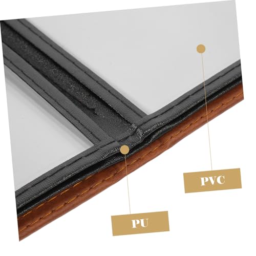 Hohopeti Transparentes PVC Menücover Buch Wiederverwendbar Speisekarten Schutzhülle für Restaurant Hotel Bar Robuste Leicht zu Reinigende Menümappe Hohopeti Transparentes PVC Menücover Buch Wiederverwendbar Speisekarten Schutzhülle für Restaurant Hotel Bar Robuste Leicht zu Reinigende Menümappe von Hohopeti