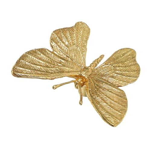Hohopeti Vintage Messing Schmetterling Schubladengriff Dekorativer Möbelknauf für Küchen Kleiderschränke Robust und Einfach zu Montieren Vielseitig Einsetzbar für Schubladen und Kommoden von Hohopeti