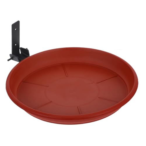 Hohopeti Vogelbad und Futterstelle für Wildvögel Multifunktionale Vogeltränke mit Rutschfesten Pads Eleganter Weißer Oberfläche Einfache Installation für Garten und Terrasse von Hohopeti