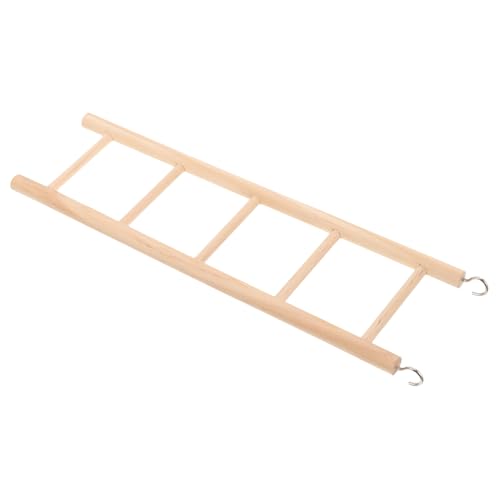 Hohopeti Vogelleiter Holz Kletterspielzeug für Papageien Wellensittiche Kleine Vögel Haustiere Kletterbrücke Sicher und Einfach zu Montieren Erweiterbar für Käfig und Freiflug von Hohopeti