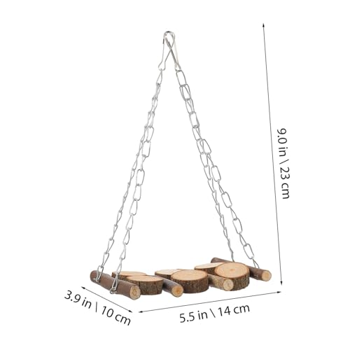 Hohopeti Vogelschaukel aus Geruchsneutralem Bissfestem Holz für Papageien und Wellensittiche Leichtes Kauspielzeug zum Aufhängen im Käfig Geeignet für Mittlere bis Große Vögel Wie Hohopeti Vogelschaukel aus Geruchsneutralem Bissfestem Holz für Papageien und Wellensittiche Leichtes Kauspielzeug zum Aufhängen im Käfig Geeignet für Mittlere bis Große Vögel Wie von Hohopeti