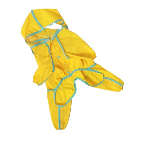 Hohopeti Wasserdichter Hunderegenmantel mit Kapuze und Reflektierenden Elementen Atmungsaktiv mit Taschen für Halsbandzugang Modisch für Kleine und Mittlere Hunde Gelb Einzigartiger Stil Hohopeti Wasserdichter Hunderegenmantel mit Kapuze und Reflektierenden Elementen Atmungsaktiv mit Taschen für Halsbandzugang Modisch für Kleine und Mittlere Hunde Gelb Einzigartiger Stil von Hohopeti
