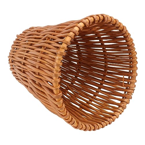 Hohopeti Wicker Mülleimer aus Robustem Natürlichem Rattan Gewebter Abfallkorb für Küche Badezimmer Büro Umweltfreundlicher Haushaltskorb Vielseitig und Langlebig von Hohopeti