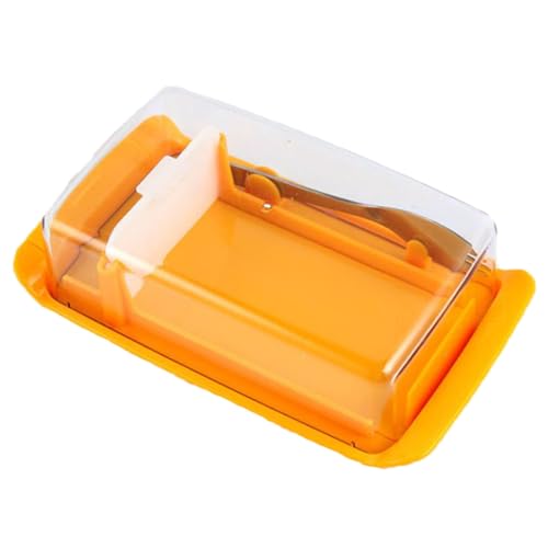 Hohopeti mit Transparentem Deckel Bpa Geruchsdicht Rostfrei Teiliges mit Buttermesser zur Lagerung Schneiden von Butter und Käse von Hohopeti