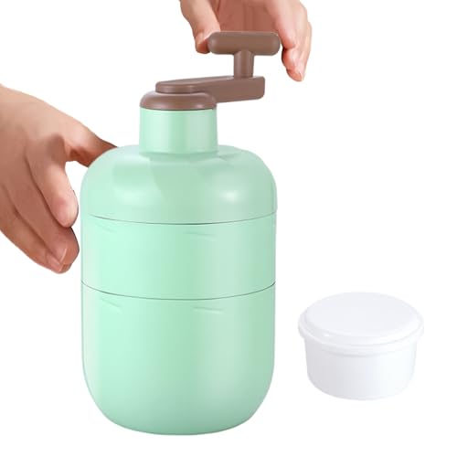 HohuzSruk Eiszerkleinerer, Manueller Handkurbel Raspler, Schneller Raspel Edelstahl Eisbereiter, Für Haushalt Küche Picknick Cocktails von HohuzSruk
