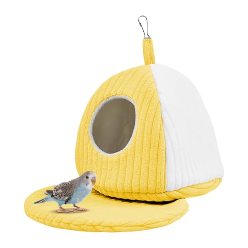 HohuzSruk Vogelnest, Winter Hängematte Wellensittich Käfigzubehör, Winter Vogelhaus Haustierhöhle Hängematte Spielzeug, Für Papageien Aras Nymphensittiche Conure Graupapageien Unzertrennliche Kleine von HohuzSruk