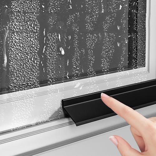 Hoiweqr Fenster-Gummidichtung mit Starker Klebeschicht – Universell Einsetzbar für Fensterbänke, Fensterrahmen und Autotüren – Wasserdicht und Langlebig (schwarz, Wetterfest)(2m(6.6ft)) von Hoiweqr