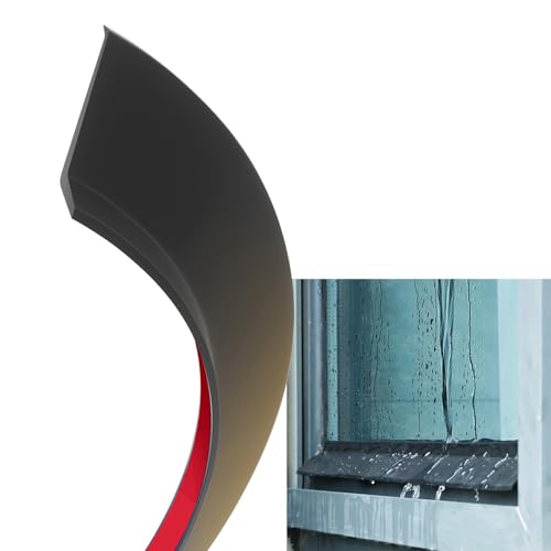 Universal-Fensterabdichtung für Regen- und Spritzwasserschutz - Fenster-Abwehrleiste Gegen Regen - Selbsthaftend, Langlebig und Einfach Zu Montieren - Ideal für Haus- und Autofenster(4m(13.1ft)) von Hoiweqr
