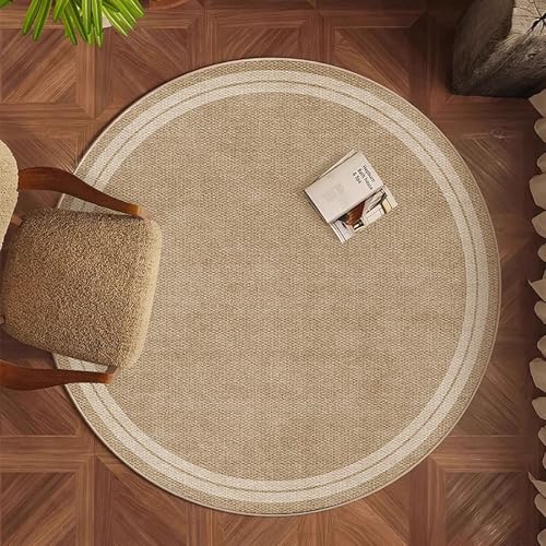 Hoixin Schreibtischstuhl Gaming Stuhl Unterlage Durchmesser: 60–160 cm Hohe Wasserbeständigkeit Kunststoffbasis Starke Rutschhemmende Wirkung Geeignet für Büros(Natural Color 10,80cm) von Hoixin