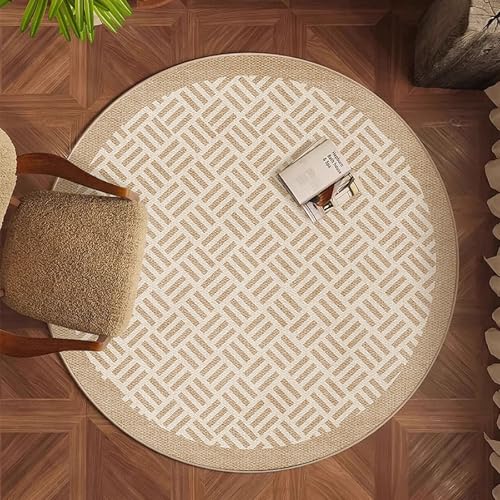 Hoixin Schreibtischstuhl Gaming Stuhl Unterlage Durchmesser: 60–160 cm Hohe Wasserbeständigkeit Kunststoffbasis Starke Rutschhemmende Wirkung Geeignet für Büros(Natural Color 11,100cm) von Hoixin