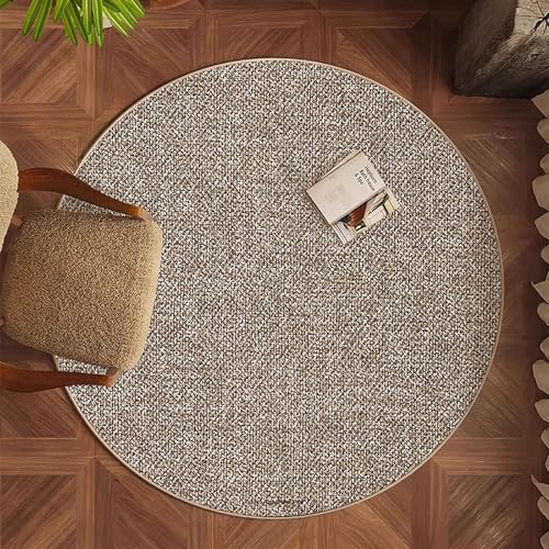Hoixin Schreibtischstuhl Gaming Stuhl Unterlage Durchmesser: 60–160 cm Hohe Wasserbeständigkeit Kunststoffbasis Starke Rutschhemmende Wirkung Geeignet für Büros(Natural Color 4,120cm) von Hoixin