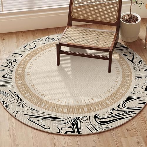 Hoixin Schreibtischstuhl Gaming Stuhl Unterlage Durchmesser: 60–160 cm Hohe Wasserbeständigkeit Kunststoffbasis Starke Rutschhemmende Wirkung Geeignet für Büros(Natural Color 8,60cm) von Hoixin