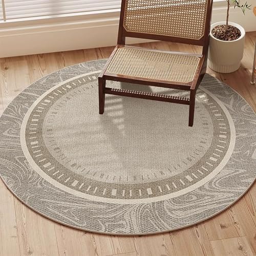 Hoixin Schreibtischstuhl Gaming Stuhl Unterlage Durchmesser: 60–160 cm Hohe Wasserbeständigkeit Kunststoffbasis Starke Rutschhemmende Wirkung Geeignet für Büros(Natural Color 9,120cm) von Hoixin