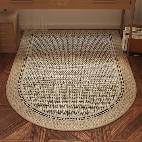 Hoixin Schreibtischstuhl Gaming Stuhl Unterlage Wasserdicht rutschfest und atmungsaktiv Bürostuhl Unterlage für Stühle Maschinenwaschbar Geeignet für das Büro(Natural Color 1,60x120cm) von Hoixin