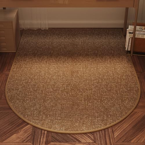 Hoixin Schreibtischstuhl Gaming Stuhl Unterlage Wasserdicht rutschfest und atmungsaktiv Bürostuhl Unterlage für Stühle Maschinenwaschbar Geeignet für das Büro(Natural Color 4,120x160cm) von Hoixin