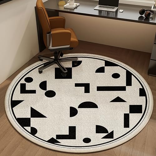 Hoixin Schreibtischstuhl Gaming Stuhl Unterlage Wasserdicht und rutschfest 5 Millimeter dick Bürostuhl Unterlage für Stühle Maschinenwaschbar Geeignet Geeignet für das Büro(White11,100cm) von Hoixin