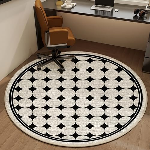 Hoixin Schreibtischstuhl Gaming Stuhl Unterlage Wasserdicht und rutschfest 5 Millimeter dick Bürostuhl Unterlage für Stühle Maschinenwaschbar Geeignet Geeignet für das Büro(White8,80cm) von Hoixin