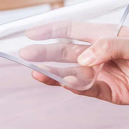 Hoixin Stuhlmatte Transparent,Tischdecke Transparent,Bodenschutzmatte PVC Bodenunterlage 2.0mm,Schreibtischstuhl Bodenmatte,Bodenmatte für Bürostühle,Desktop-Schutz,Größe wählbar 100 * 130cm B2MM von Hoixin