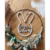 Metallloop Mit Trockenblumen | Frohe Ostern von Hoizmacherei