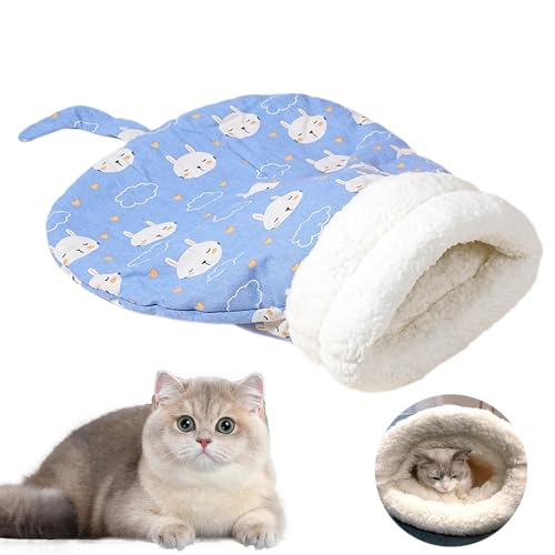 Hojalis Katzenschlafsack, weicher, bequemer Katzen-Winterschlafsack für Hauskatzen, 360°-Wickelung, bequemer Haustier-Kuschelsack, selbstwärmendes Haustierbett für Katzen und kleine Hunde bis zu 5,4 Hojalis Katzenschlafsack, weicher, bequemer Katzen-Winterschlafsack für Hauskatzen, 360°-Wickelung, bequemer Haustier-Kuschelsack, selbstwärmendes Haustierbett für Katzen und kleine Hunde bis zu 5,4 von Hojalis
