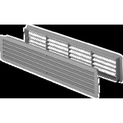 Badezimmerlüftung 457 x 92mm, VA-Optik von Hoju