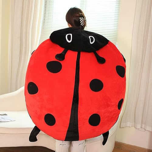 Big Bug Pillow Marienkäfer, Niedliches Käfer Plüschkissen große Größe Marienkäfer Kleidung Insektenschale gefüllt weich großes Kissen Kinder (100cm) von Hokuto