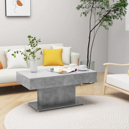 Couchtisch Betongrau 96x50x45 cm, Holzwerkstoff, robuster Beistelltisch für Wohnzimmer, Pflegeleichte Oberfläche, modernes Design, Wohnzimmertisch Couchtisch Betongrau 96x50x45 cm, Holzwerkstoff, robuster Beistelltisch für Wohnzimmer, Pflegeleichte Oberfläche, modernes Design, Wohnzimmertisch von Holamys