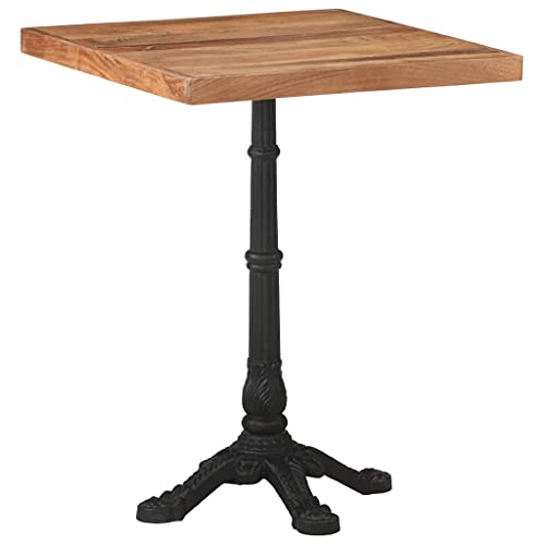Holamys Bistrotisch 60x60x76 cm, robuster Küchentisch aus massivem Akazienholz, ideal für Esszimmer und Küche, Stabiler Esszimmertisch Holamys Bistrotisch 60x60x76 cm, robuster Küchentisch aus massivem Akazienholz, ideal für Esszimmer und Küche, Stabiler Esszimmertisch von Holamys