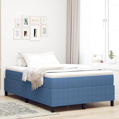 Holamys Boxspringbett Blau 120x200 cm Cordstoff, Elegantes Plattformbett, stylisches Schlafzimmer Möbel, Stabiler Bettrahmen für Zwei Personen Holamys Boxspringbett Blau 120x200 cm Cordstoff, Elegantes Plattformbett, stylisches Schlafzimmer Möbel, Stabiler Bettrahmen für Zwei Personen von Holamys