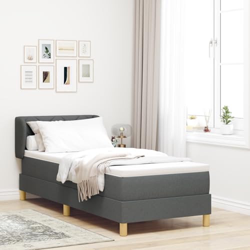 Holamys Boxspringbett mit Matratze, dunkelgrau, 80x200 cm, Stoff, Komfortables Schlafzimmer-Möbelset, Einzelbett, Modernes Design Holamys Boxspringbett mit Matratze, dunkelgrau, 80x200 cm, Stoff, Komfortables Schlafzimmer-Möbelset, Einzelbett, Modernes Design von Holamys