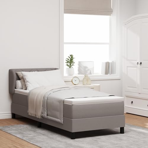 Holamys Boxspringbett mit Matratze Taupe 80x200 cm, Stoffbezug, Taschenfederkern, für Einzelbetten, Schlafraum, Schlafzimmer Holamys Boxspringbett mit Matratze Taupe 80x200 cm, Stoffbezug, Taschenfederkern, für Einzelbetten, Schlafraum, Schlafzimmer von Holamys