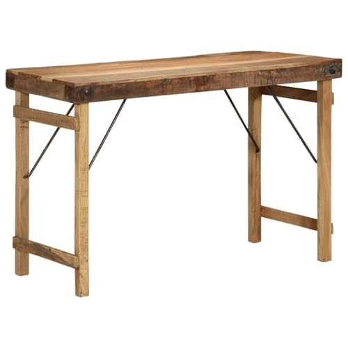 Holamys Esstisch 110x55x76 cm Massivholz Altholz, robuster Küchentisch für 4 Personen, brauner Esszimmertisch für den Wohnbereich, nachhaltig gefertigt Holamys Esstisch 110x55x76 cm Massivholz Altholz, robuster Küchentisch für 4 Personen, brauner Esszimmertisch für den Wohnbereich, nachhaltig gefertigt von Holamys
