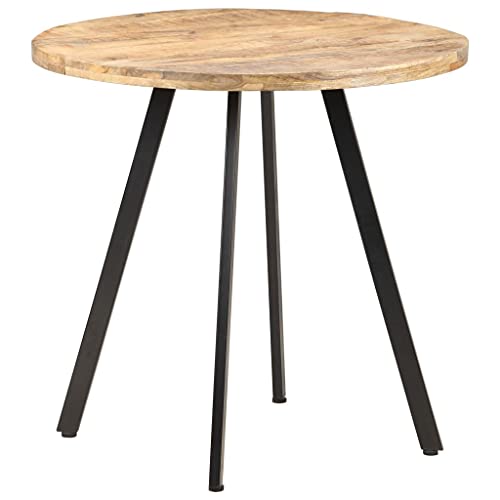 Holamys Esstisch 80 cm, raues Mangoholz, runder Küchentisch, Esszimmertisch für 2-4 Personen, Stabiler Tisch mit Eisenbeinen Holamys Esstisch 80 cm, raues Mangoholz, runder Küchentisch, Esszimmertisch für 2-4 Personen, Stabiler Tisch mit Eisenbeinen von Holamys