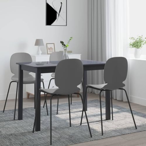 Holamys Esstisch Schwarz, 114x71x75 cm, Massivholz-Gestell für Esszimmer, Küchentisch, robust, pflegeleicht, langlebig, stilvoll. Holamys Esstisch Schwarz, 114x71x75 cm, Massivholz-Gestell für Esszimmer, Küchentisch, robust, pflegeleicht, langlebig, stilvoll. von Holamys
