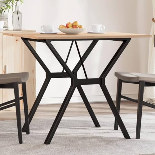 Holamys Esstisch Y-Gestell aus massivem Kiefernholz, 90x90x75 cm, mit robuster Stahlkonstruktion, ideal für gesellige Mahlzeiten in der Küche oder im Esszimmer Holamys Esstisch Y-Gestell aus massivem Kiefernholz, 90x90x75 cm, mit robuster Stahlkonstruktion, ideal für gesellige Mahlzeiten in der Küche oder im Esszimmer von Holamys