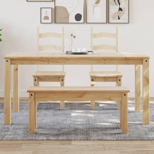 Holamys Esstisch aus massivem Kiefernholz Panama, 160x80x75 cm, ideal als Küchentisch oder Esszimmertisch für Ihre Küche und Essbereich. von Holamys
