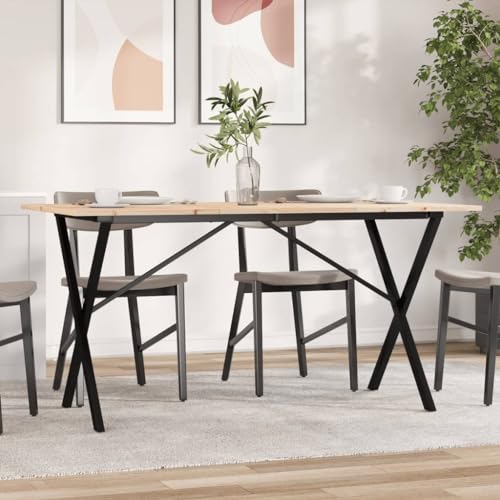 Holamys Esstisch aus massivem Kiefernholz mit X-Gestell, 160x80x75 cm, robuster Küchentisch für Familienessen im Esszimmer, langlebig und stabil Holamys Esstisch aus massivem Kiefernholz mit X-Gestell, 160x80x75 cm, robuster Küchentisch für Familienessen im Esszimmer, langlebig und stabil von Holamys