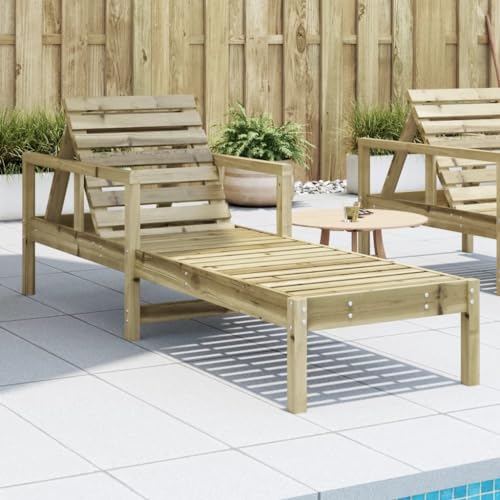 Holamys Garten Sonnenliege aus imprägniertem Kiefernholz, verstellbare Rückenlehne, 199,5x62x55 cm, ideal für Pool und Terrasse, robuste Outdoor-Entspannung Holamys Garten Sonnenliege aus imprägniertem Kiefernholz, verstellbare Rückenlehne, 199,5x62x55 cm, ideal für Pool und Terrasse, robuste Outdoor-Entspannung von Holamys