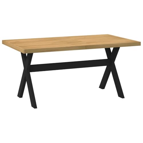 Holamys NOAIN Kiefernholz Esstisch mit X-Form-Beinen 160x90x75 cm, robuster Küchentisch für Esszimmer und Küche, Massivholz Tisch für Mahlzeiten Holamys NOAIN Kiefernholz Esstisch mit X-Form-Beinen 160x90x75 cm, robuster Küchentisch für Esszimmer und Küche, Massivholz Tisch für Mahlzeiten von Holamys